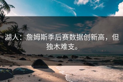 湖人：詹姆斯季后赛数据创新高，但独木难支。