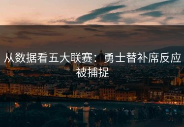 从数据看五大联赛：勇士替补席反应被捕捉