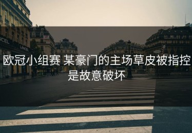 欧冠小组赛 某豪门的主场草皮被指控是故意破坏