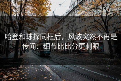 哈登和球探同框后，风波突然不再是传闻：细节比比分更刺眼