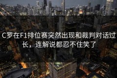 C罗在F1排位赛突然出现和裁判对话过长，连解说都忍不住笑了